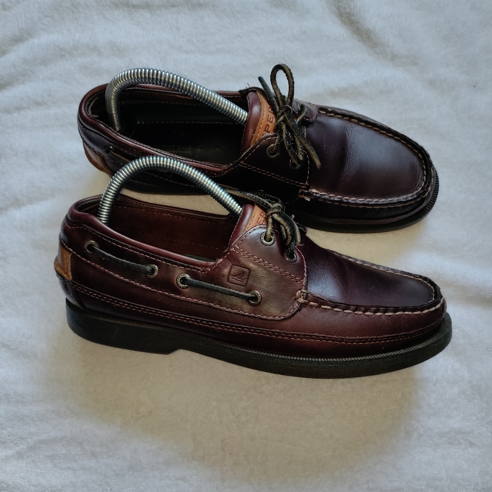 Sperry Top-Sider | Dark Brown Leather Oxford Loafers Mens Size 8.5